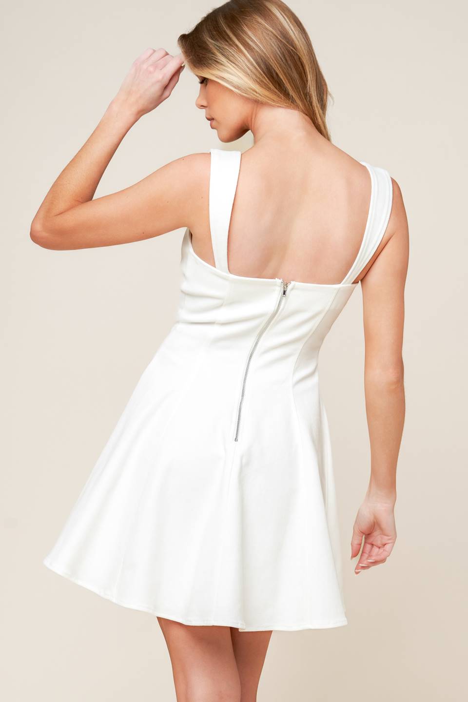Stylish White Denim Mini Dress for Women - Trendy Summer Outfit for Casual Wear, Parties & Date Nights