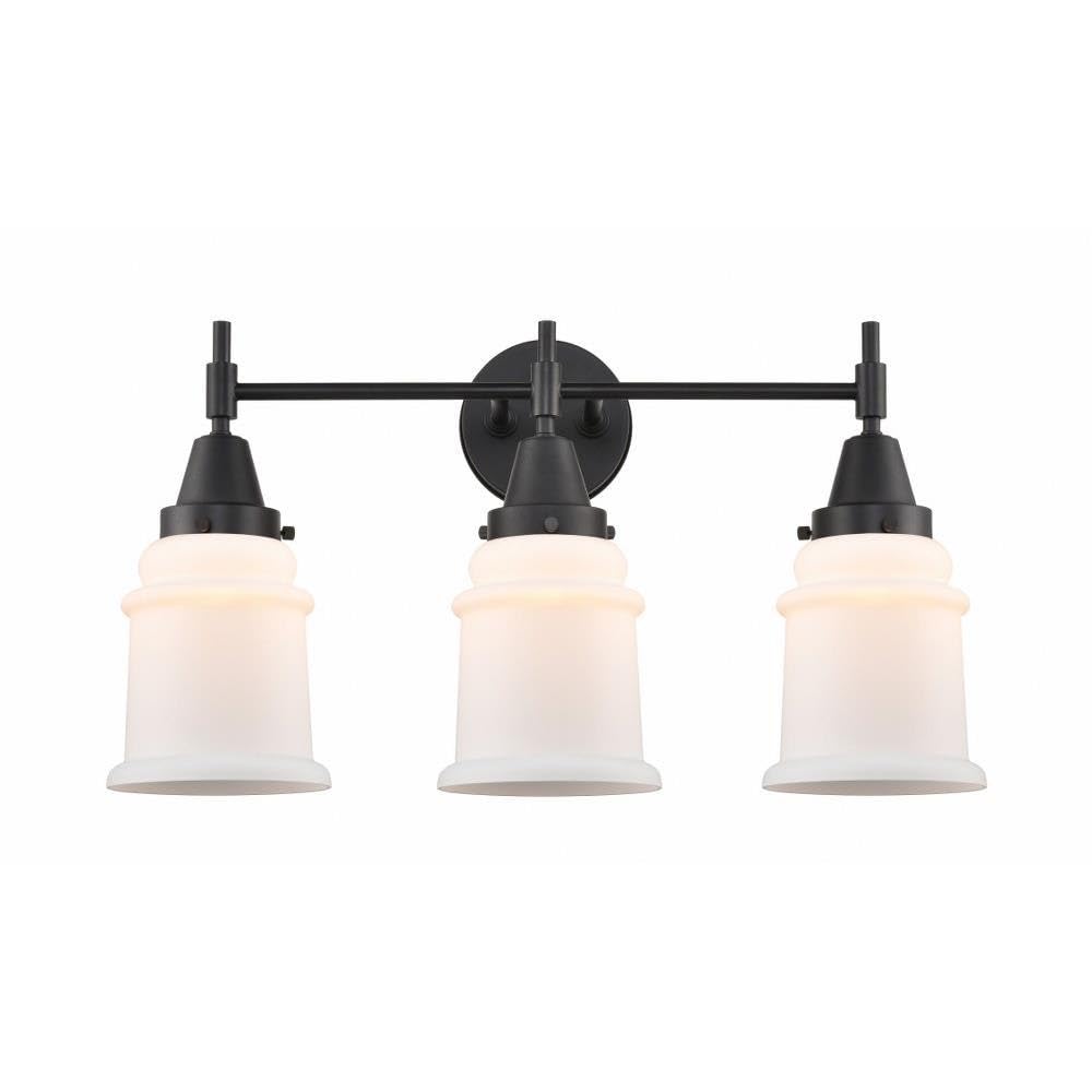 Innovations 447-3W-BK-G181 Black Transitional 3-Light Bathroom Vanity Light Fixture - Perfect for Modern Bathrooms, Powder Rooms & Spa-Like Retreats