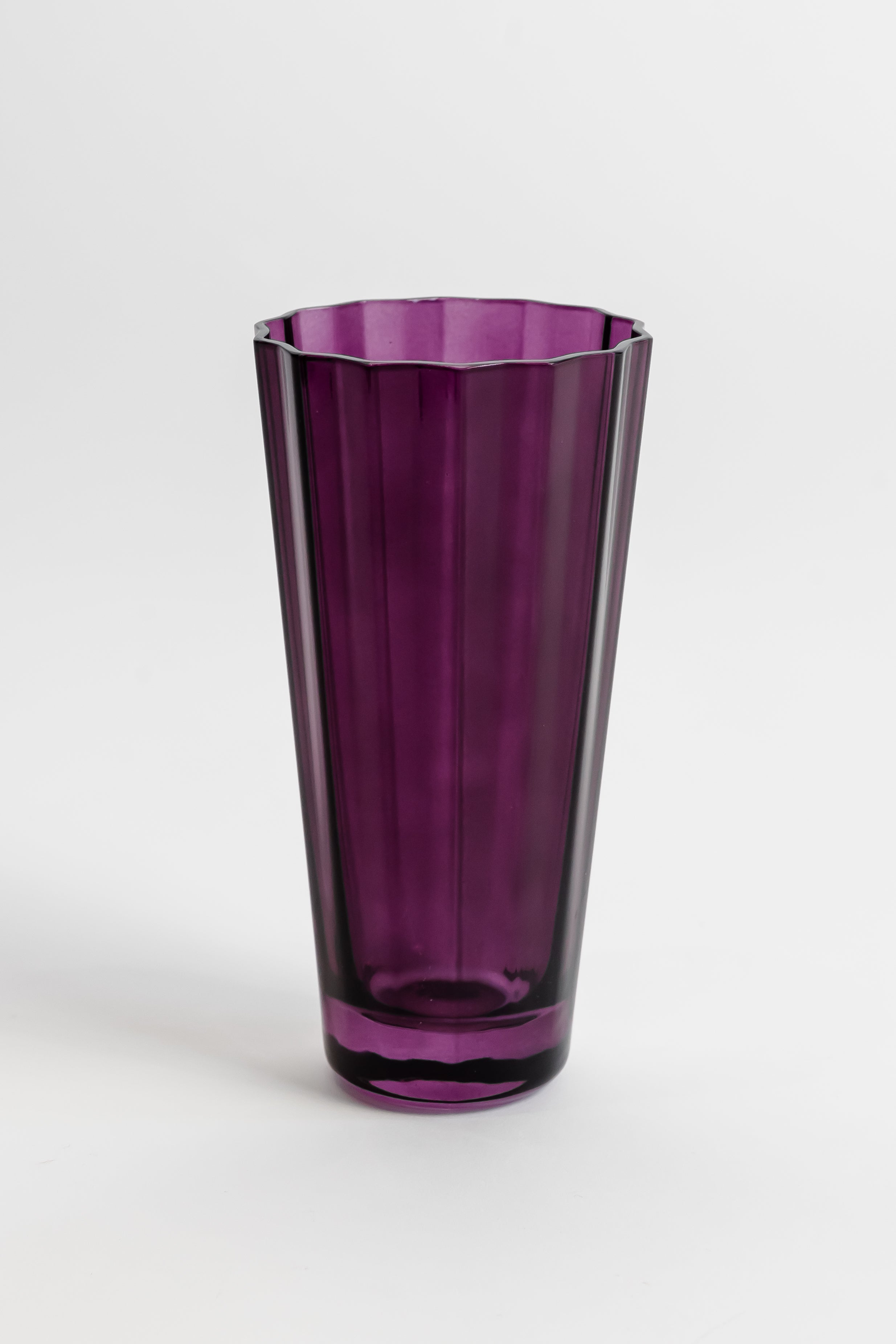 Estelle Colored Sunday Highball Glasses Set of 6 - Amethyst Purple Drinking Glasses for Cocktails, Iced Tea & Entertaining - Elegant Barware for Home, Parties & Gifts