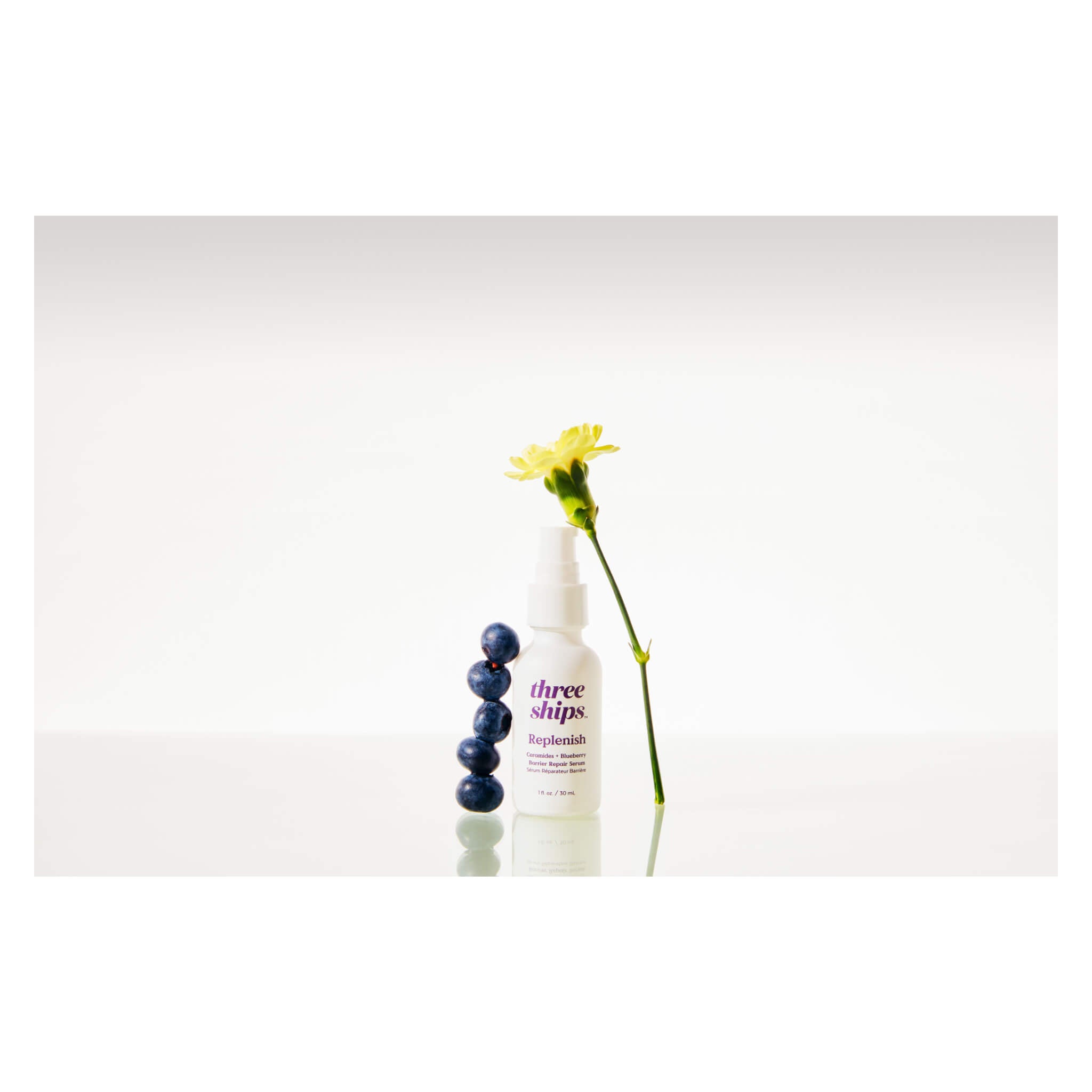 Replenish Ceramides & Blueberry Barrier Repair Serum for Dry, Sensitive Skin – Hydrating Face Serum for Night & Day Use