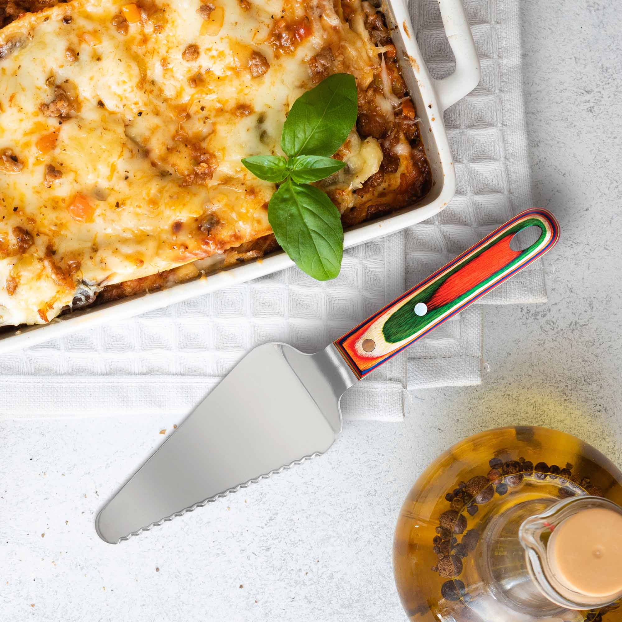 Baltique® Marrakesh Collection Stainless Steel Cake & Pie Server - Elegant Dessert Serving Utensil for Weddings, Parties & Holiday Gatherings
