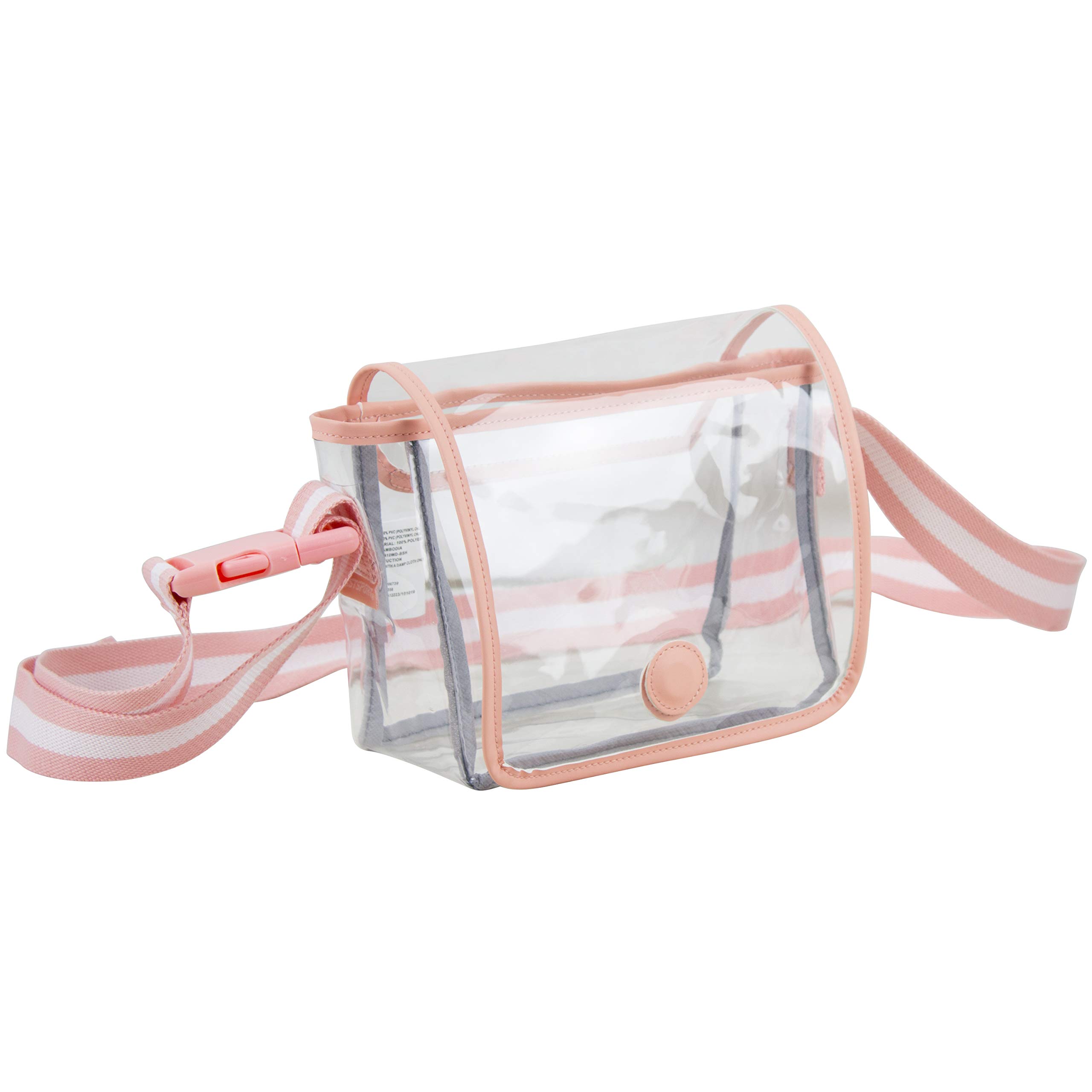 EastSport Clear PVC Transparent Handbag Bundle Set - Heavy Duty See-Through Daypack & Tote Bag for College, Workplace | Perfect for School, Travel, Concerts & Security Checkpoints