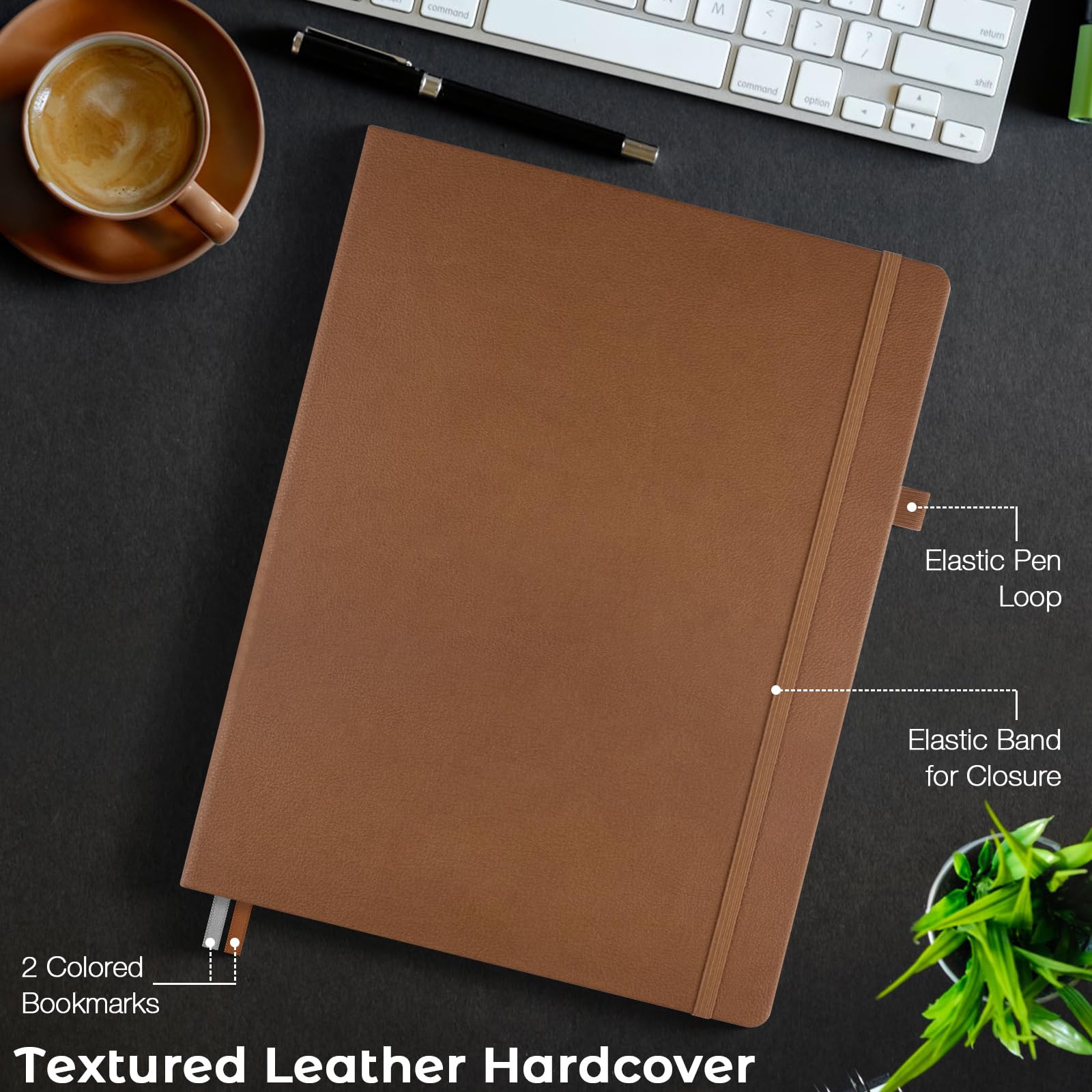 Premium Grid Paper Notebook - Hardcover 8.5