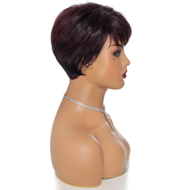 Black Women's Short Bobo Style Synthetic Straight Wig - Heat Resistant & Natural Look - 1 PC Bulk Buy (Color #1) - Perfect for Cosplay, Daily Wear & Protective Hairstyles