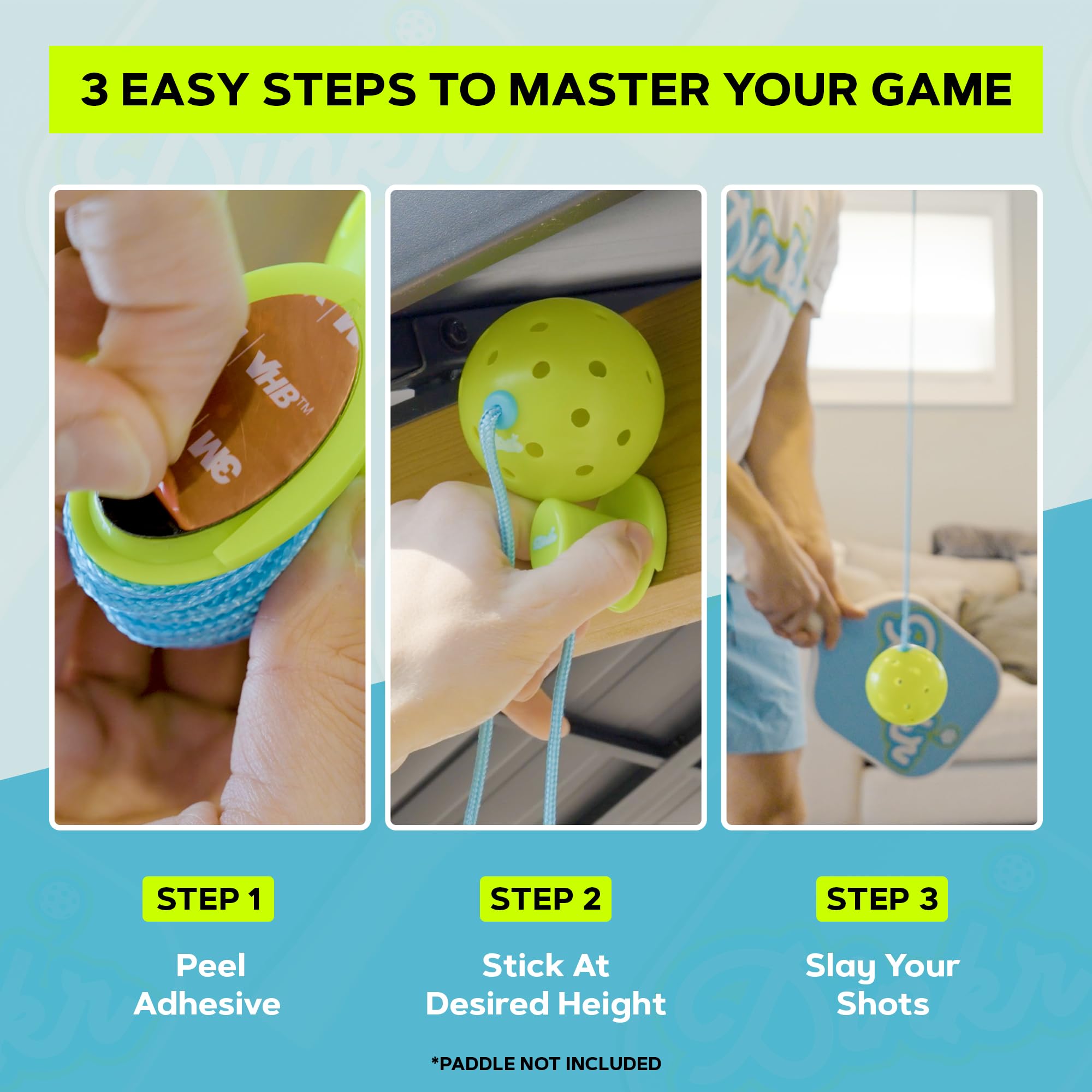 Dink’r - Pickleball Rebounder Trainer | Solo Practice & Training Aid for All Skill Levels | Perfect Gift for Juniors and Pros | Improve Your Game at Home, Backyard or Court