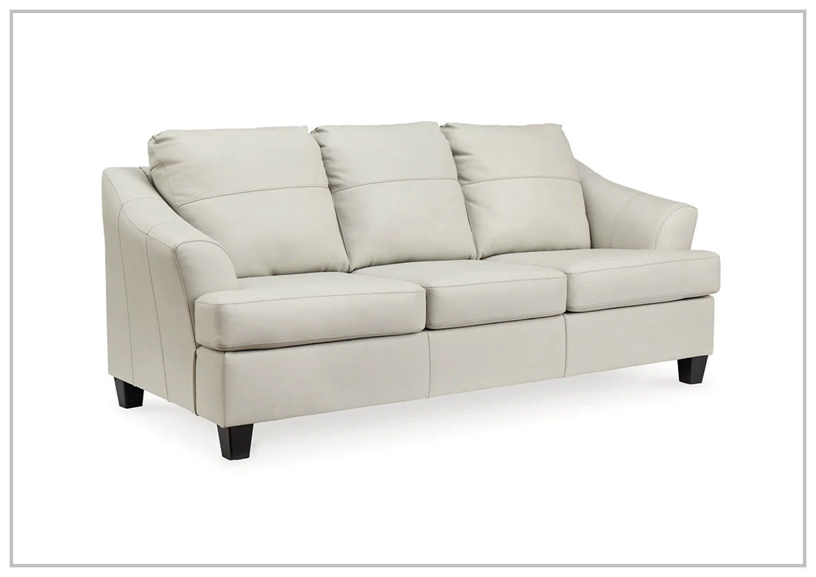 Gio Italia Geneva 3-Seater Queen Size Leather Sofa Bed - Convertible Sleeper Sofa for Living Room, Guest Room & Small Spaces