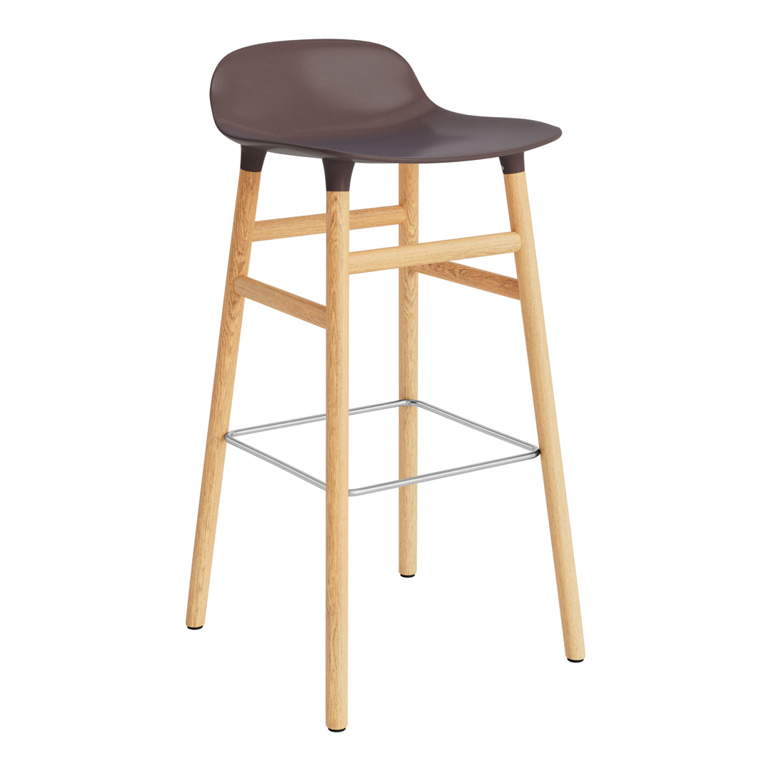 Modern Wooden Bar Stool with Sturdy Wood Legs - Counter Height Kitchen & Pub Stool for Home, Restaurant & Bar Use