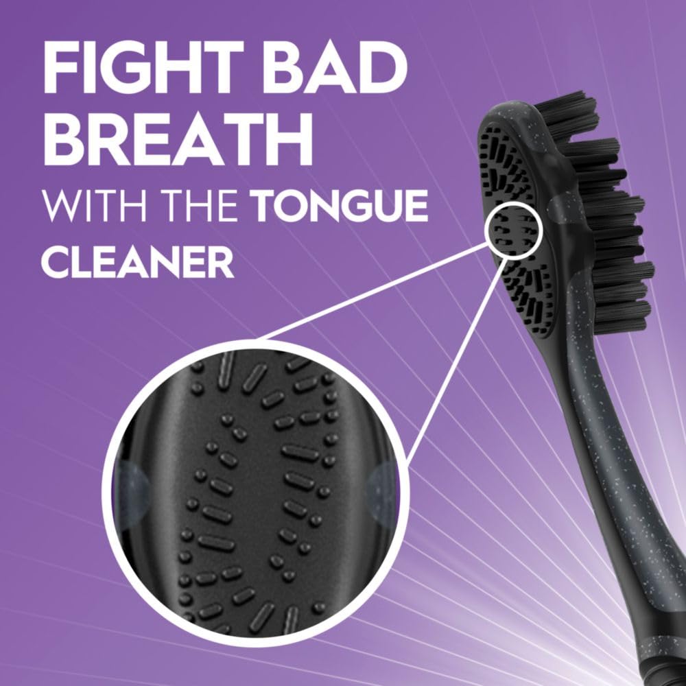 Oral-B Pro-Health Charcoal Toothbrushes for Adults - Medium Bristles, 2-Pack - Whitening & Deep Cleaning - Ideal for Travel & Daily Oral Care