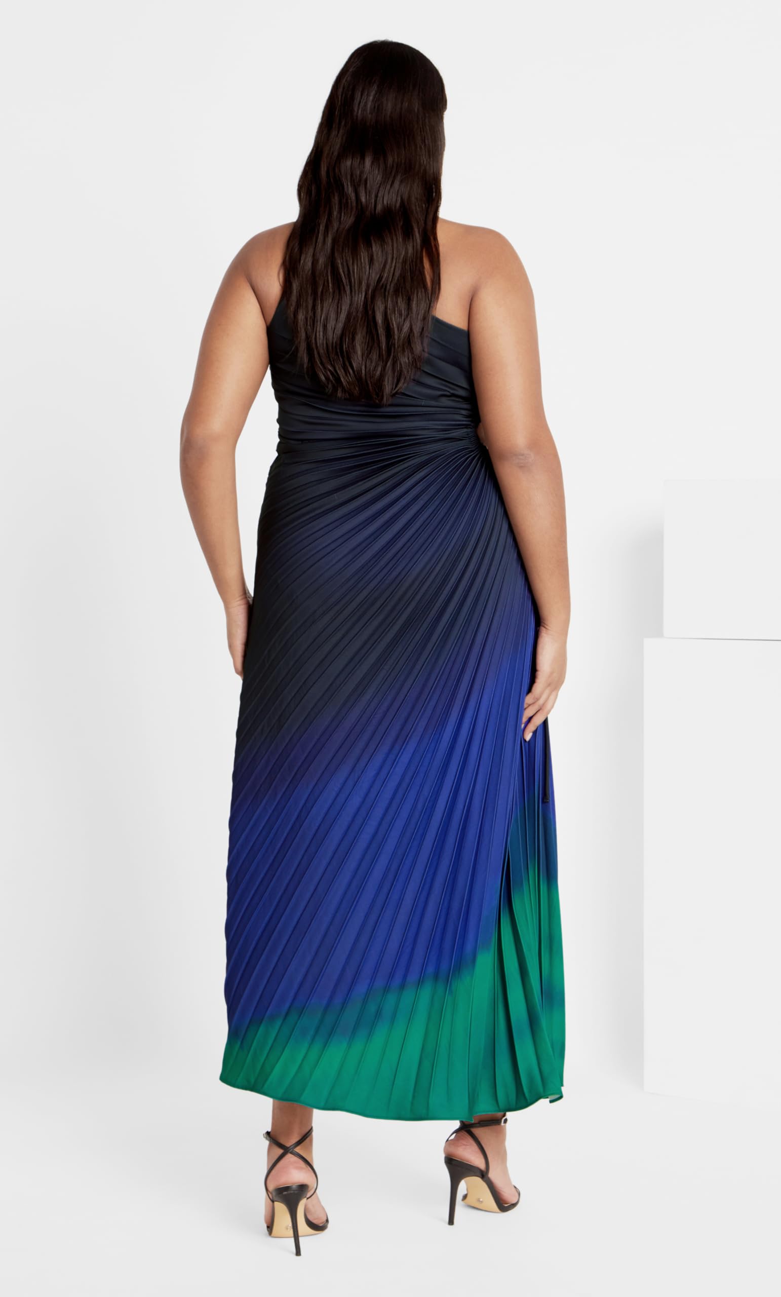Women's Plus Size Maxi Dress with Aliza Print - Flowy Long Boho Summer Dress for Beach, Vacation & Casual Wear