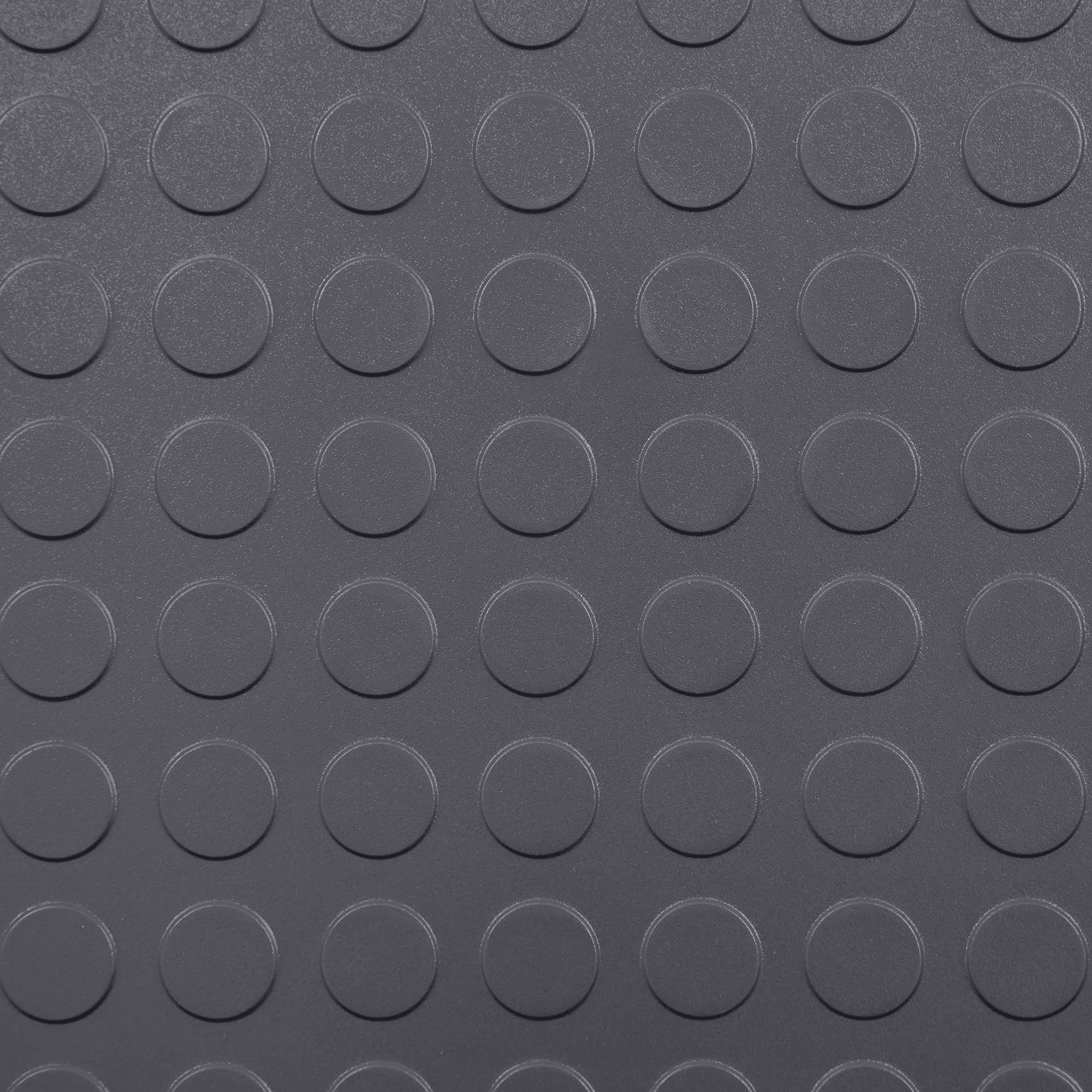 4.5mm Flex Nitro Hidden Interlocking Garage Floor Tiles - Flexible PVC Flooring for Garage, Workshop, Shed - Durable & Slip-Resistant - Dark Gray Coin Pattern - 8 Tiles (20.5