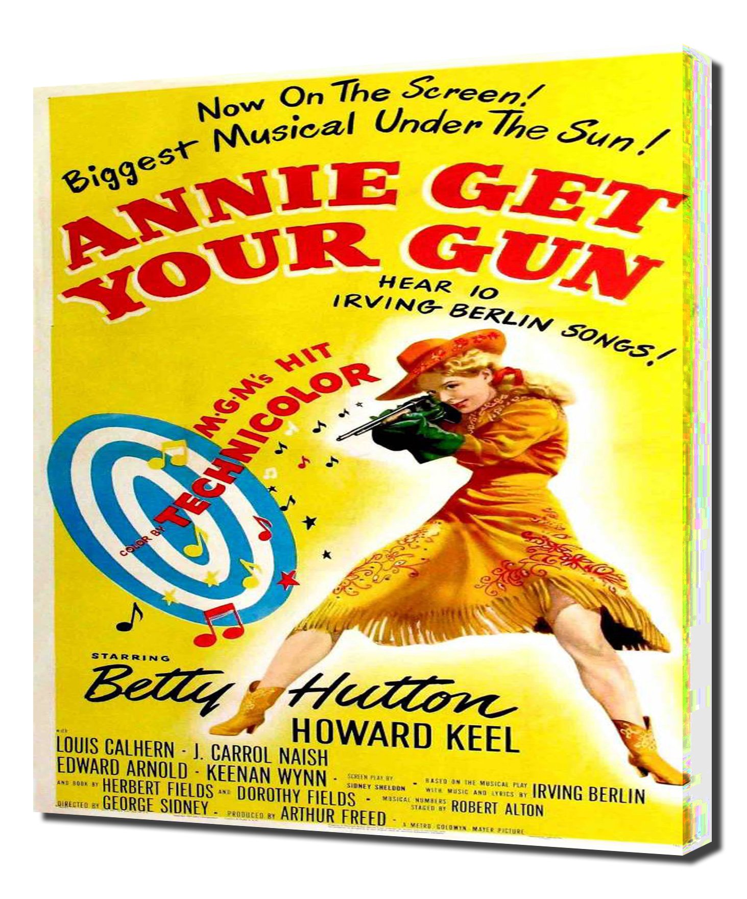 Annie Get Your Gun Poster - Premium Canvas Art Print for Home & Office Decor | Western Wall Art, Theater Memorabilia, Vintage Show Decor