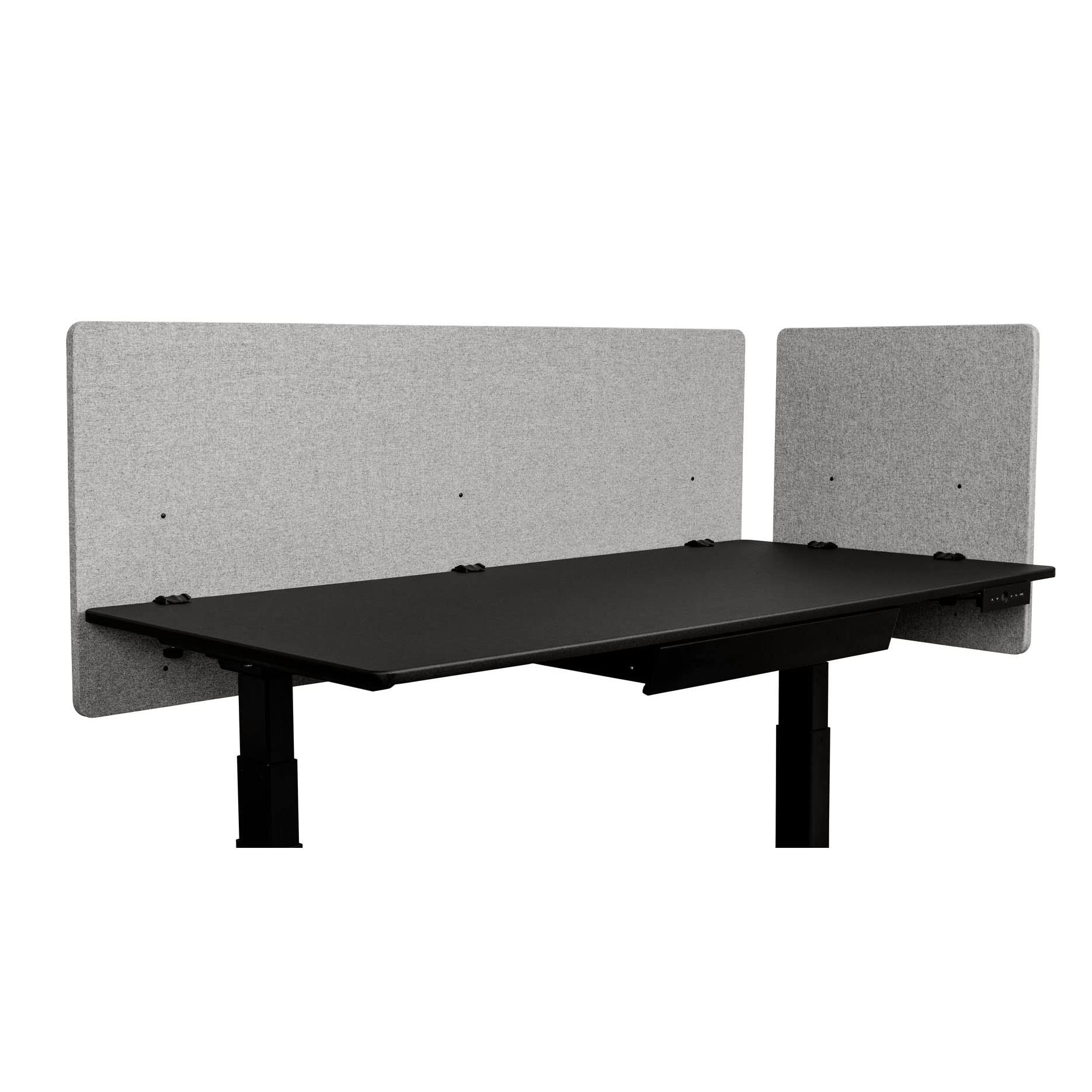 Refocus Clamp-On Acoustic Desk Divider Privacy Panel - 59