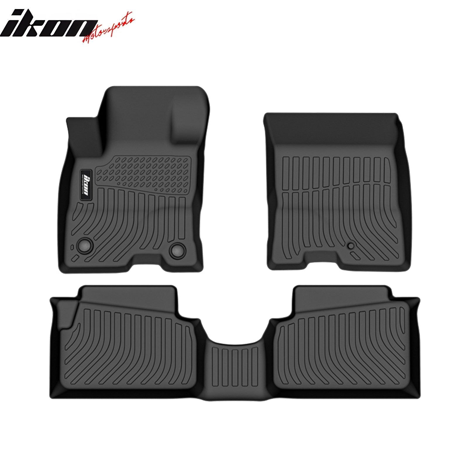 2022-2025 Ford Maverick 2.5L Hybrid Custom Floor Mats - All Weather TPE Thermoplastic Elastomer Molded Liners - Black Interior Car Accessories for Truck, SUV & Off-Road Protection