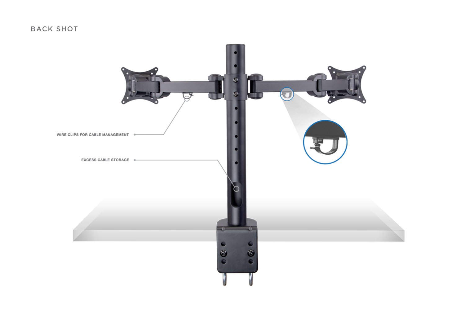 SIIG Adjustable Dual Monitor Stand for 13