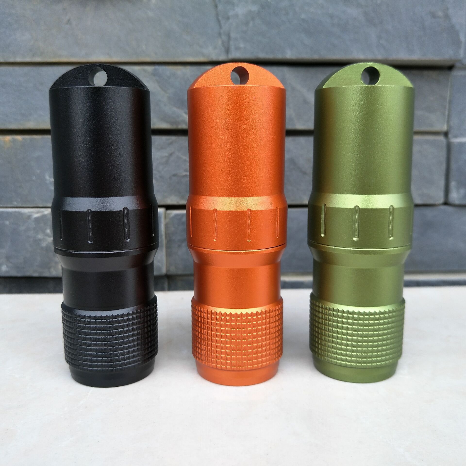 Waterproof EDC Capsule Tube - Portable Survival Waterproof Pill Container for Outdoor Adventures, Emergency Kits & Camping Gear (Orange) - Perfect for Hiking, Travel & First Aid Preparedness