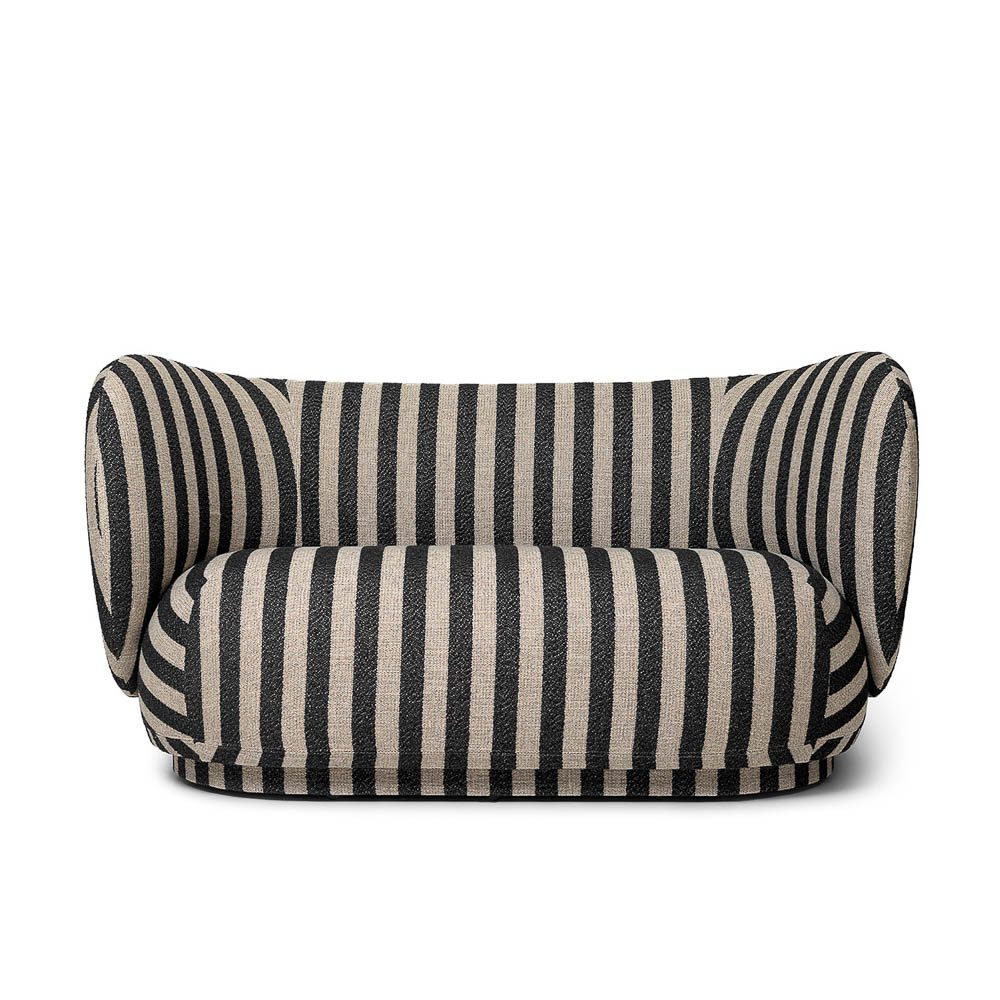FERM LIVING Rico 2-Seater Sofa in Louisiana Fabric - Modern Comfort for Living Room & Lounge Areas