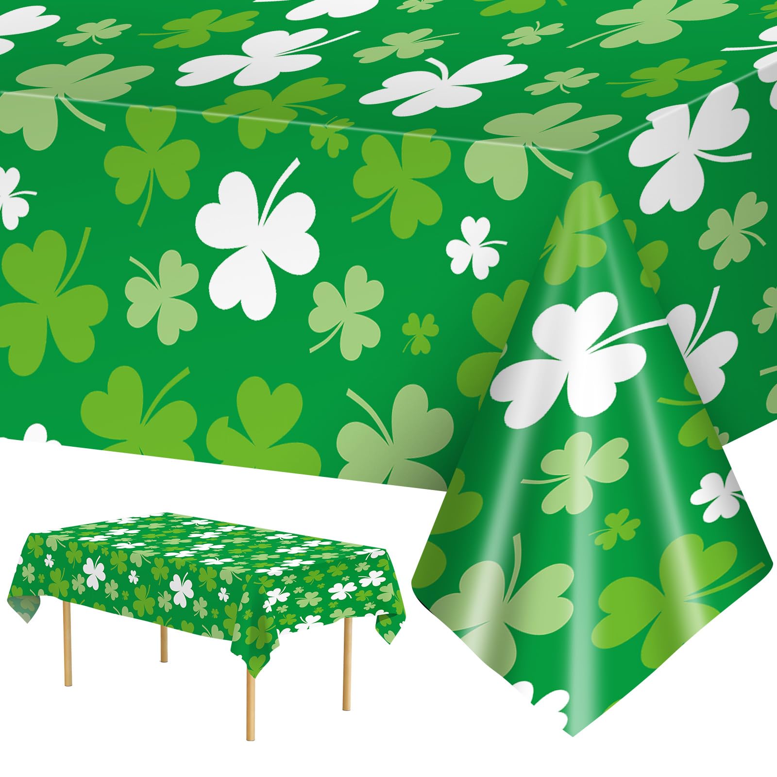 2 Pack St Patrick's Day Plastic Tablecloths - 108