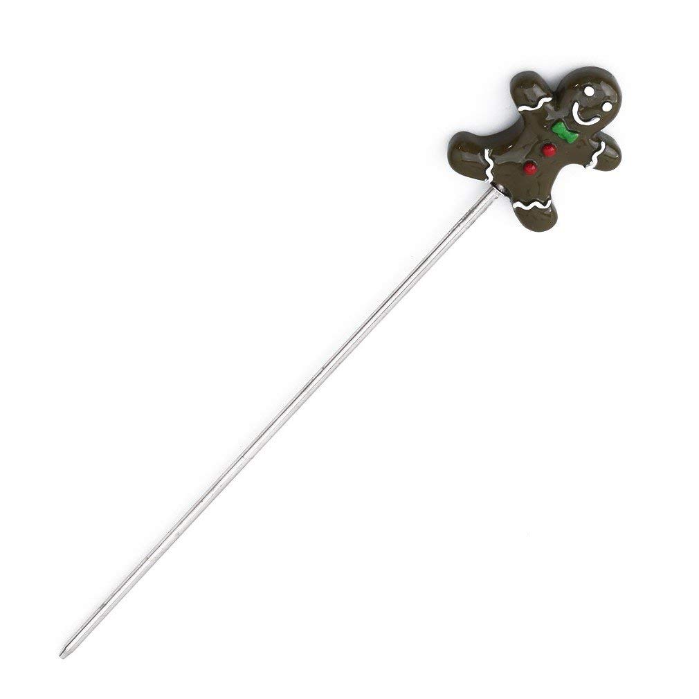 Premium Stainless Steel Cake Tester Baking Skewers - 12 Pack Gingerbread Man Cookie Decorating Tools for Baking, Cake Testing, Pastry, Desserts - Perfect for Home Bakers & Professional Chefs