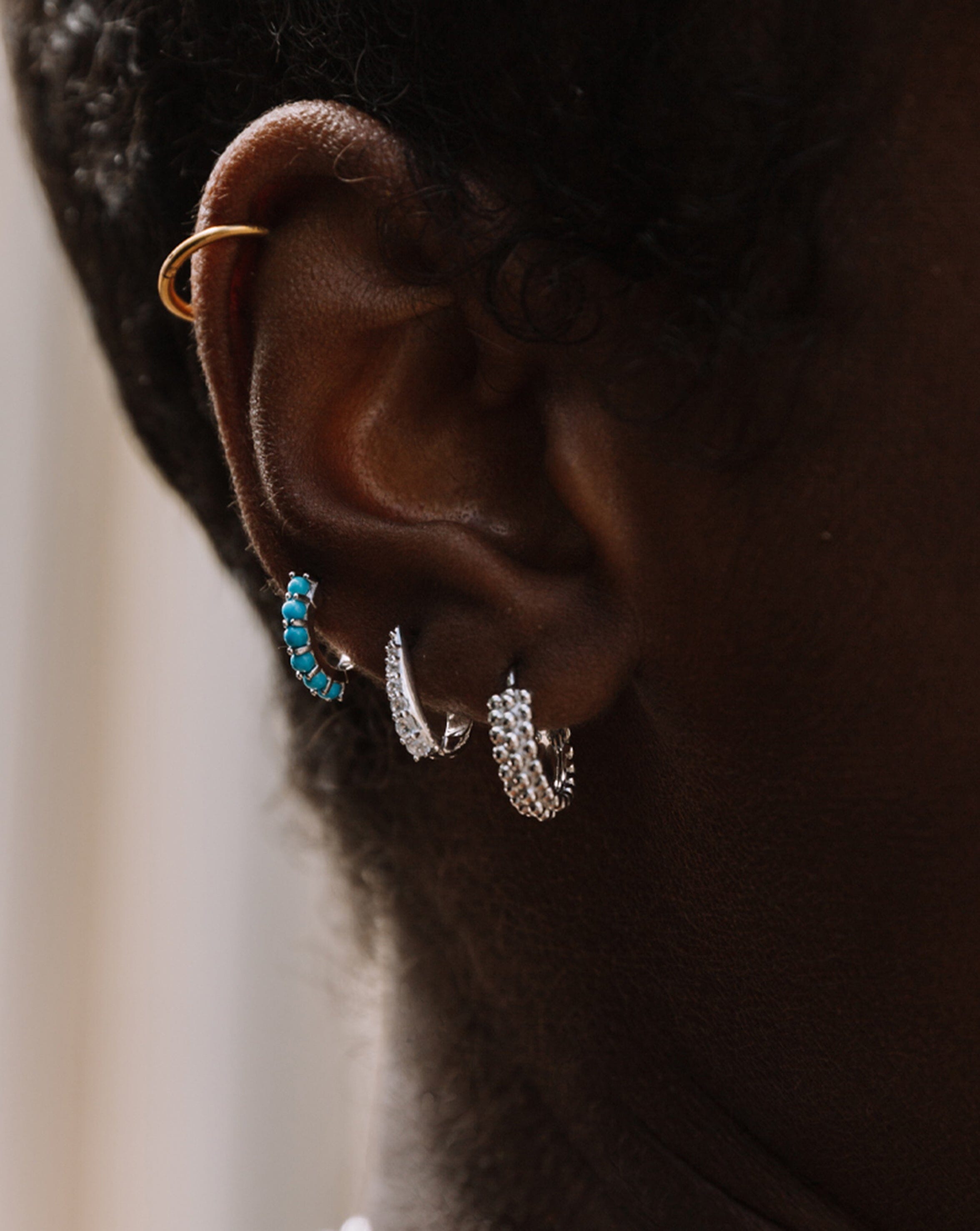 Mini Baya Hoop Earrings for Women - Small Gold Plated Huggie Hoops - Dainty Everyday Jewelry for Casual & Office Wear