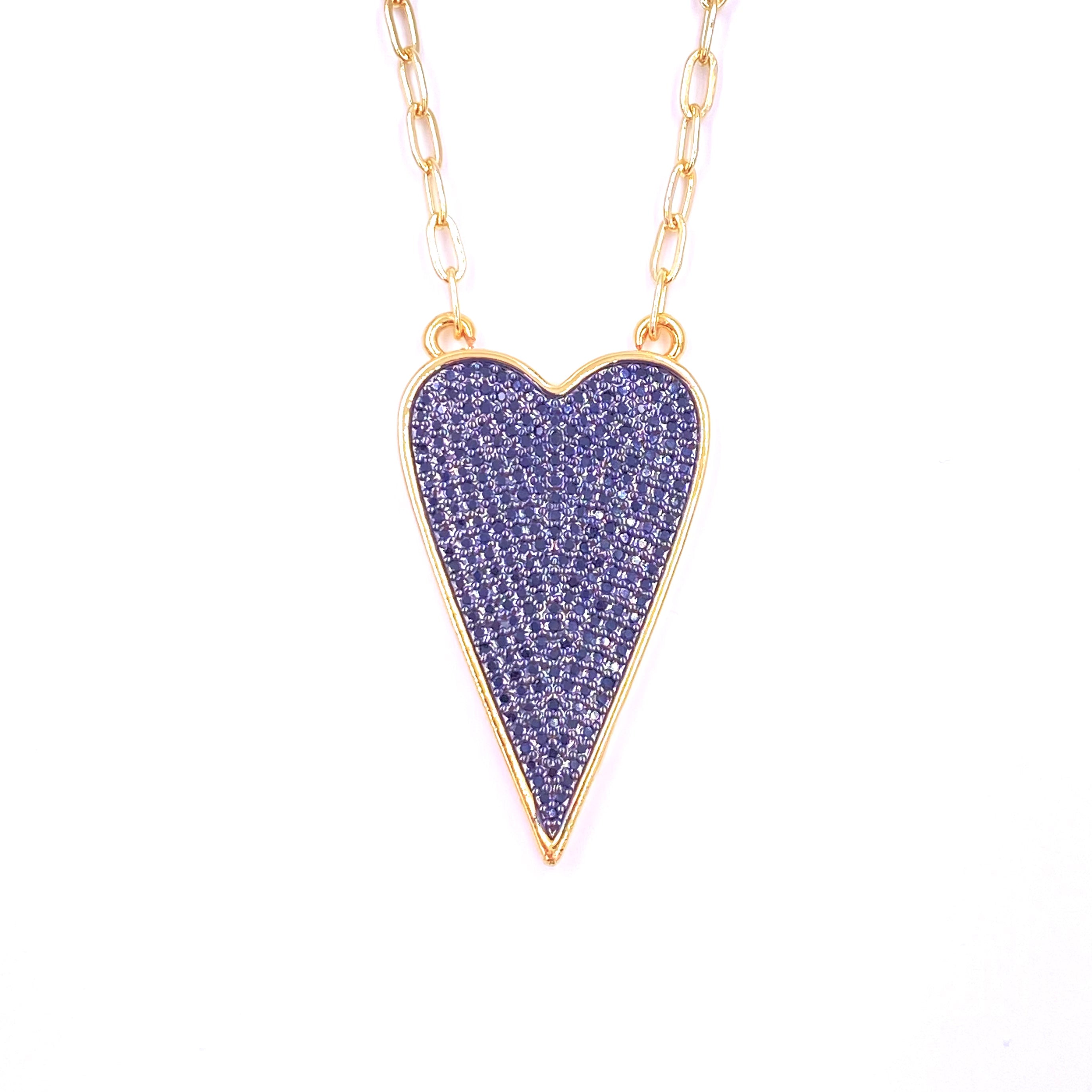 Ashley Gold Stainless Steel Heart Pendant Necklace - 18K Gold Plated Jewelry for Women, Elegant Gift for Valentine's Day, Anniversary & Special Occasions