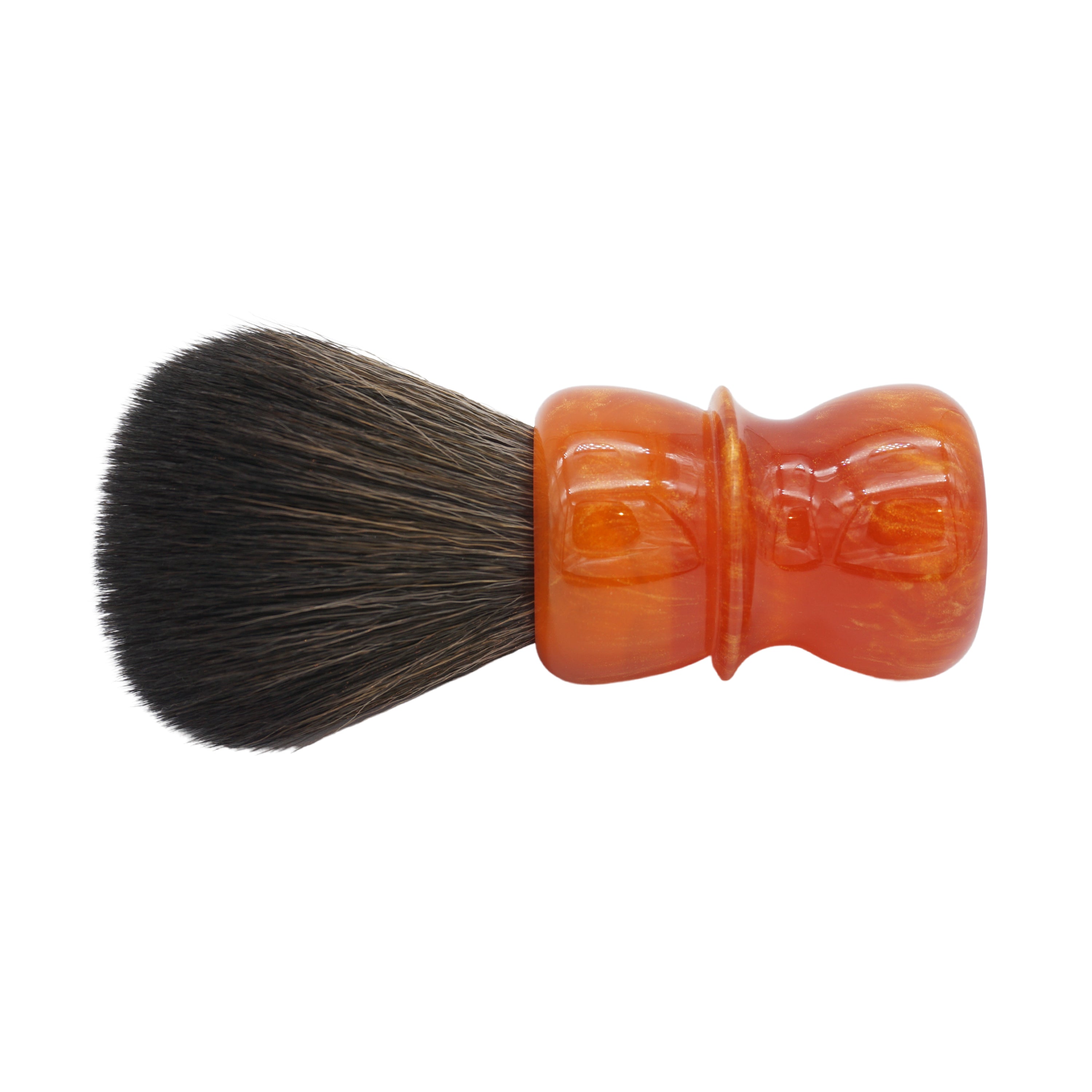 AP Shave Co. 24mm G5B Synthetic Shaving Brush - Golden Butterscotch Handle | Premium Soft Bristles for Smooth Shaving | Perfect for Wet Shaving & Beard Care at Home or Travel