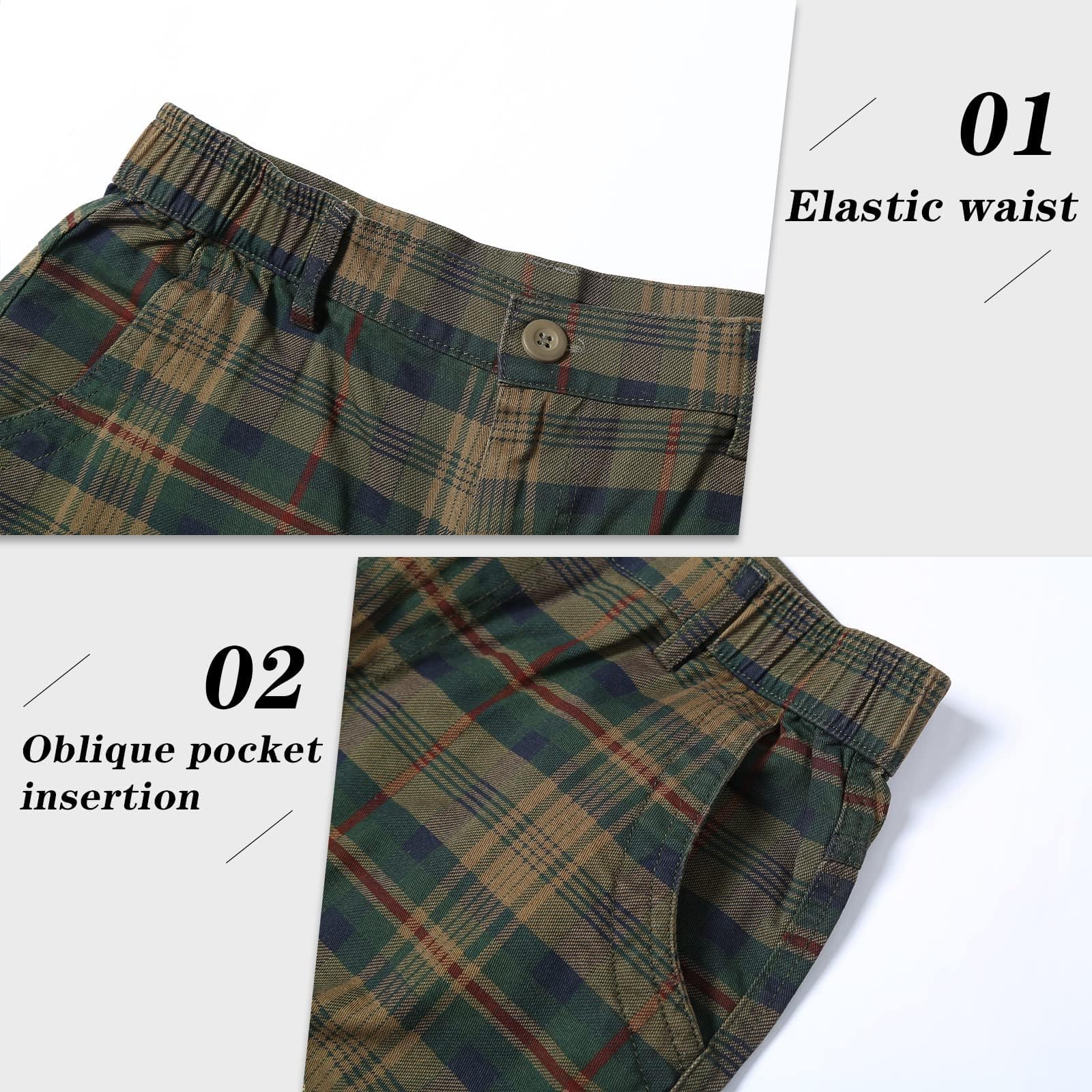 Zeetoo Men's Camo Cargo Shorts - Classic Relaxed Fit with Multi-Pockets | Durable Outdoor Hiking, Camping & Summer Casual Shorts