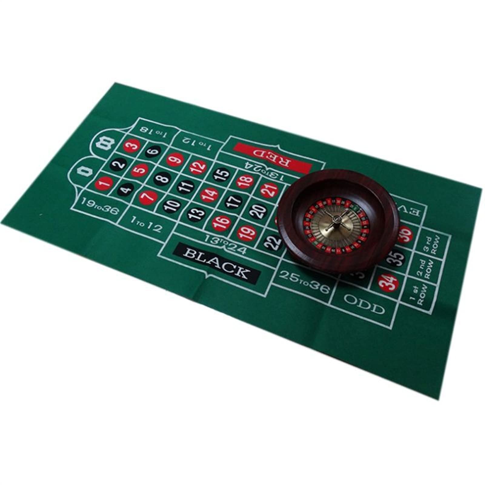 Premium Double-Sided Poker Tablecloth - Russian Roulette & Blackjack Casino Game Mat for Professional Gambling & Home Poker Nights - Perfect for Casino Parties, Game Rooms, and Poker Tournaments