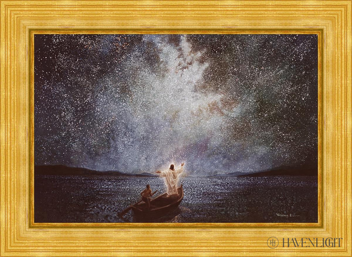 Calm and Stars by Yongsung Kim - Serene Wall Art for Home & Office Decor - Perfect for Living Rooms, Bedrooms, and Meditation Spaces