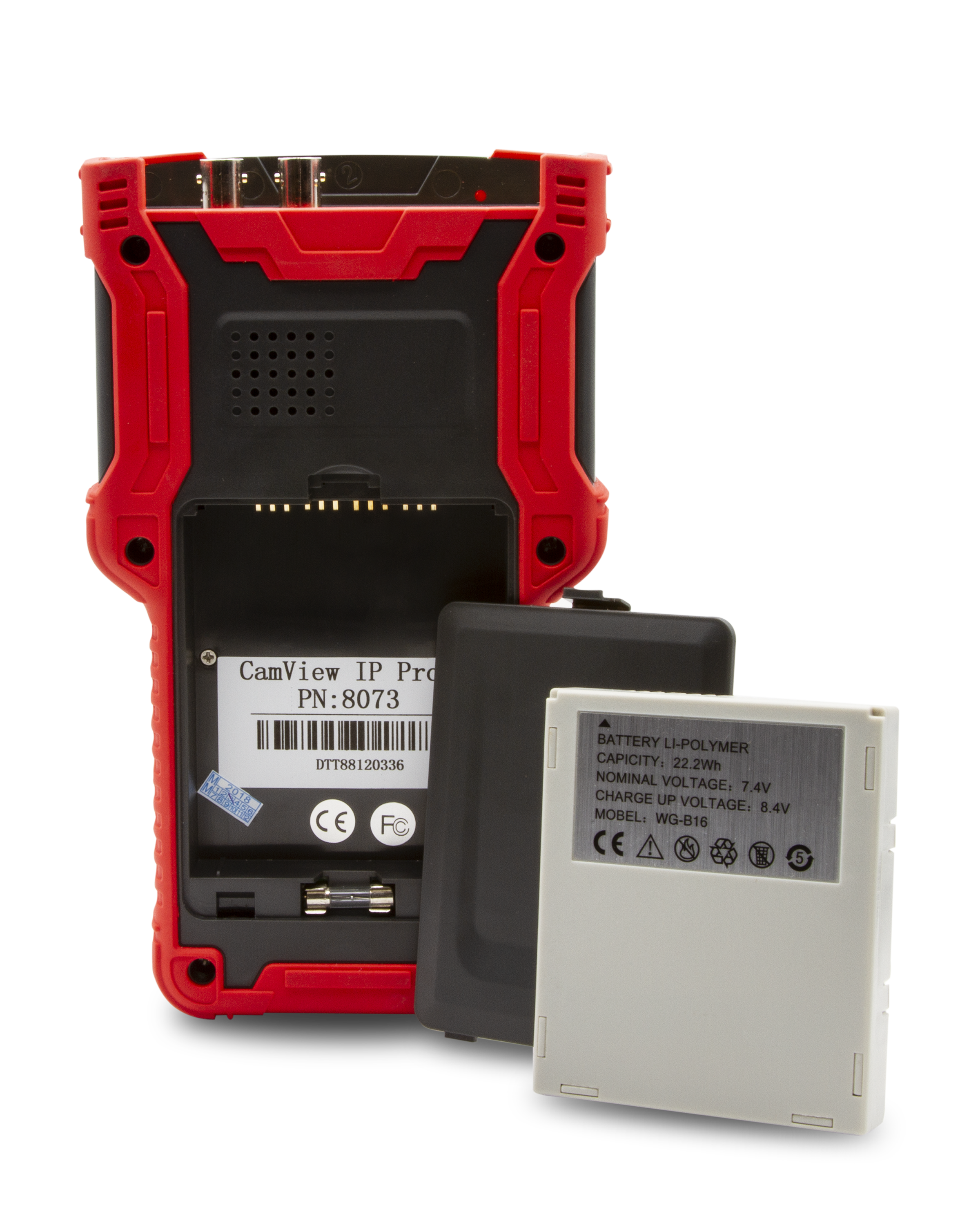 CamView IP Pro D™ IP and Analog Security Camera Tester - Supports H.265, AHD 2.0, HD TVI 3.0, HD CVI 3.0, NTSC/PAL (Model 8073) | Ideal for CCTV Installation & Maintenance Professionals