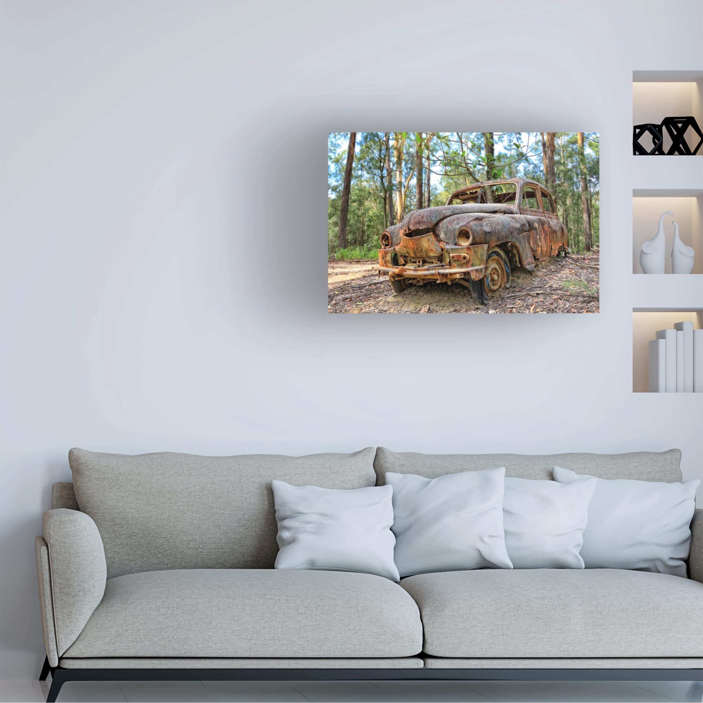 Trademark Fine Art 'Untold Stories 2' Canvas Wall Art by Beata Czyzowska Young - Modern Abstract Painting for Living Room, Bedroom & Office Decor