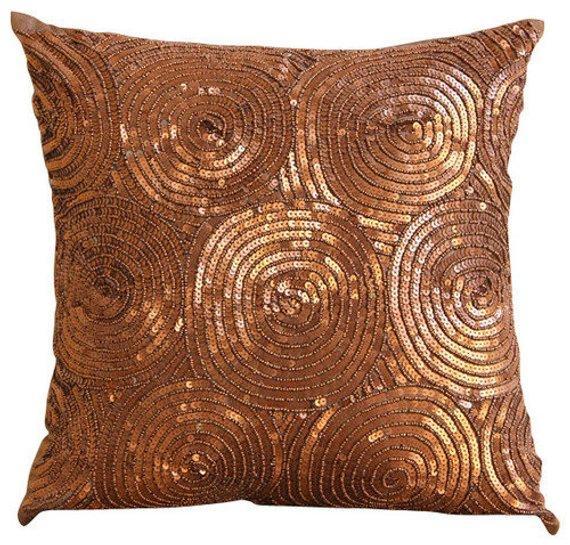 Luxury Green Art Silk Decorative Euro Sham Pillow Cover - Elegant Home Decor for Bedroom, Living Room & Guest Room - Soft & Stylish Cushion Case for Sofa, Chair or Bed