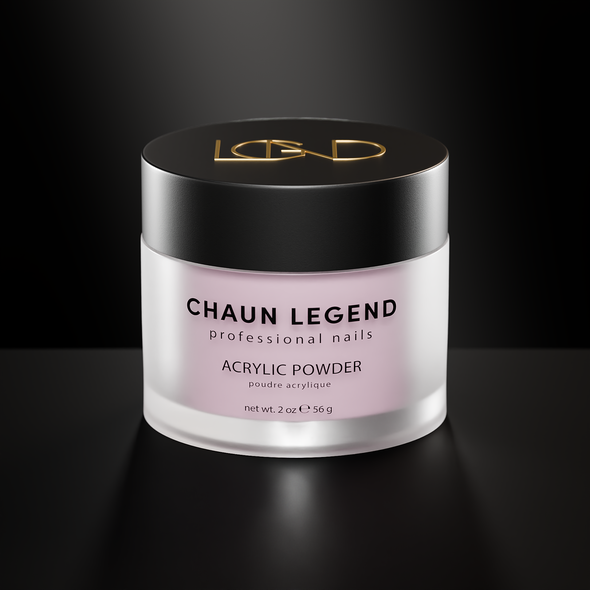 Chaun Legend Acrylic Powder 2oz - 115 Oh Sweetheart! Nail Art Dip Powder for Professional Salon & DIY Manicures at Home