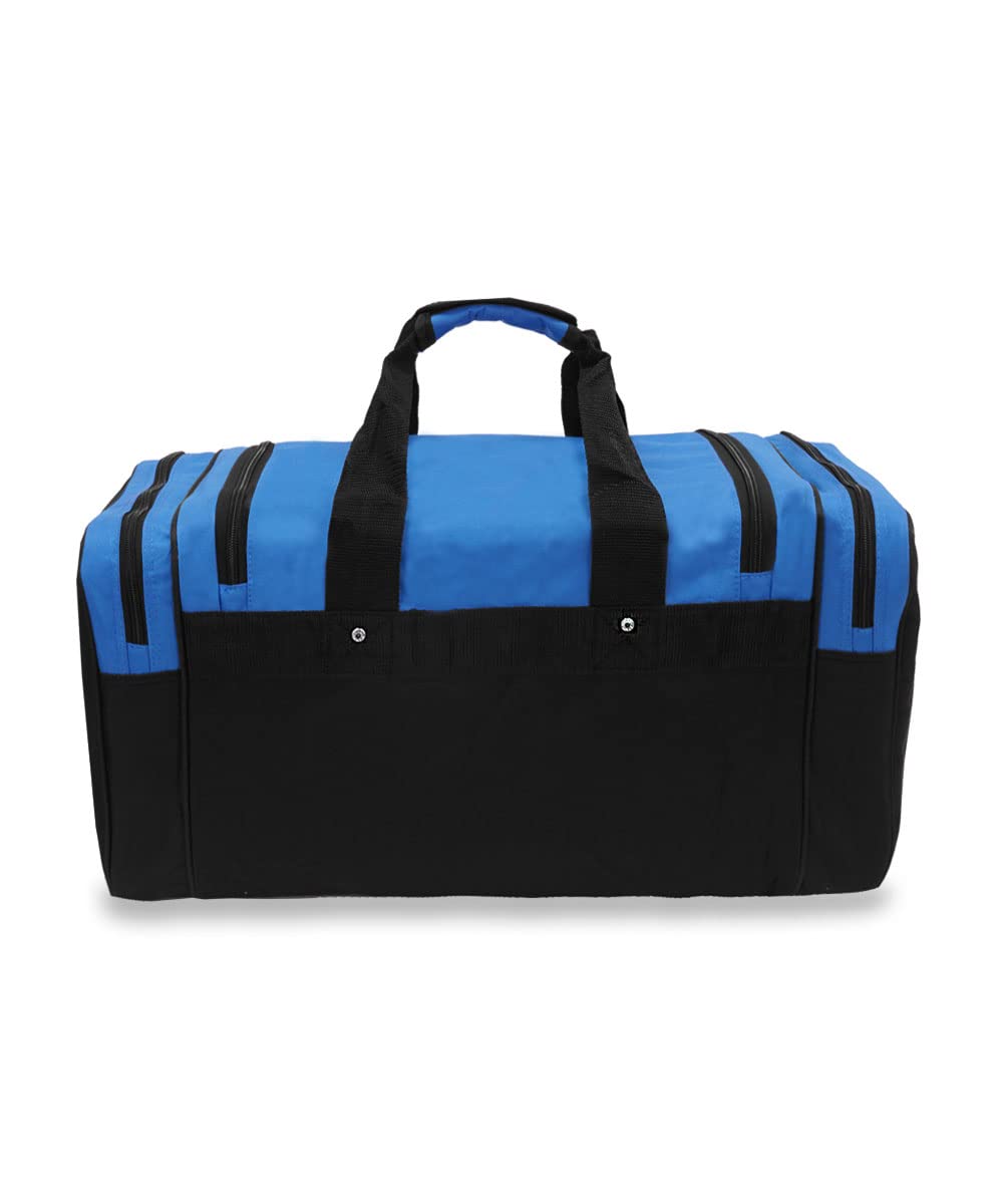 Everest Sports Duffel Bag - Large Gym Bag for Travel & Workout, Royal Blue, Durable Waterproof Carry-On Duffel - Perfect for Gym, Sports, Travel & Weekend Getaways