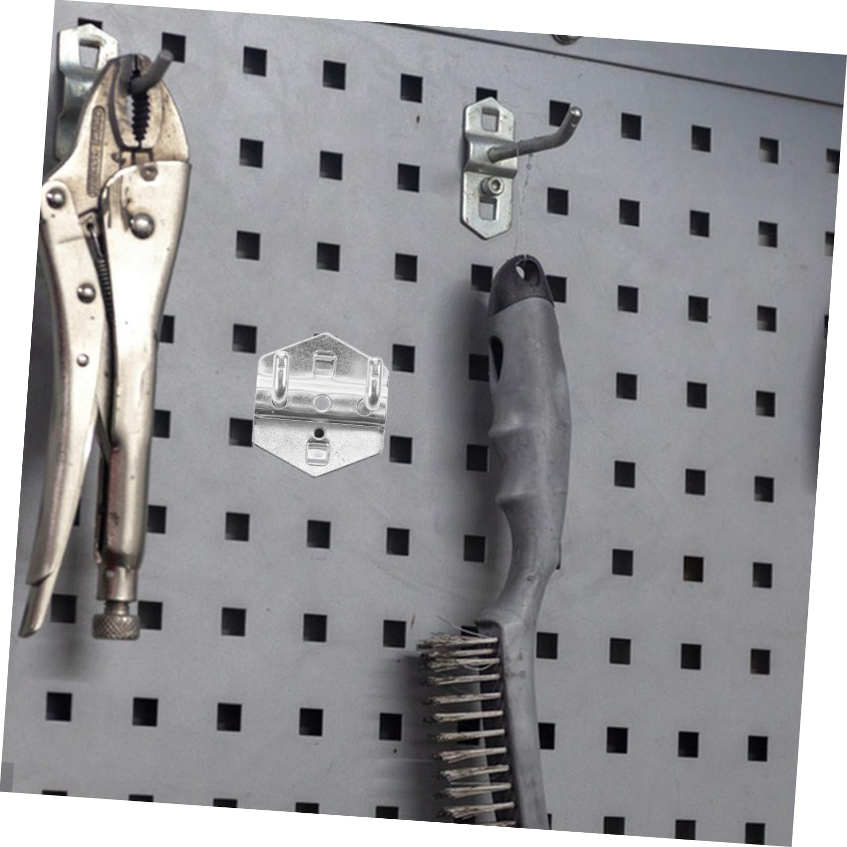 ULTECHNOVO 6-Pack Metal Pegboard Hooks - Heavy Duty Garage Organizer Hooks for Tools, Accessories - Easy to Install & Sturdy Design - Perfect for Workshop, Garage, Shed Organization & DIY Storage