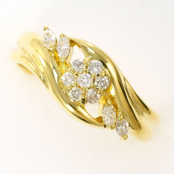 18K Yellow Gold Diamond Ring for Women - Elegant Solitaire Engagement & Wedding Band - Perfect for Proposals, Anniversaries, and Special Occasions