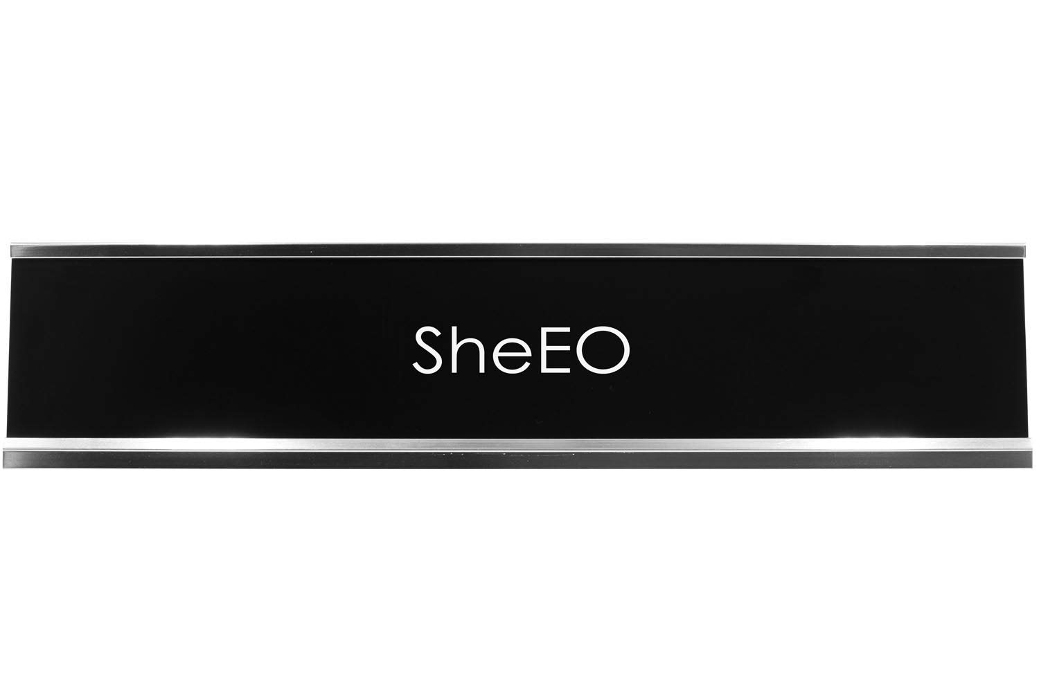 ByLITA SheEO Novelty Desk Sign - Motivational Office Decor for Women Entrepreneurs - Perfect for Home Office, Workspace & Executive Gifts