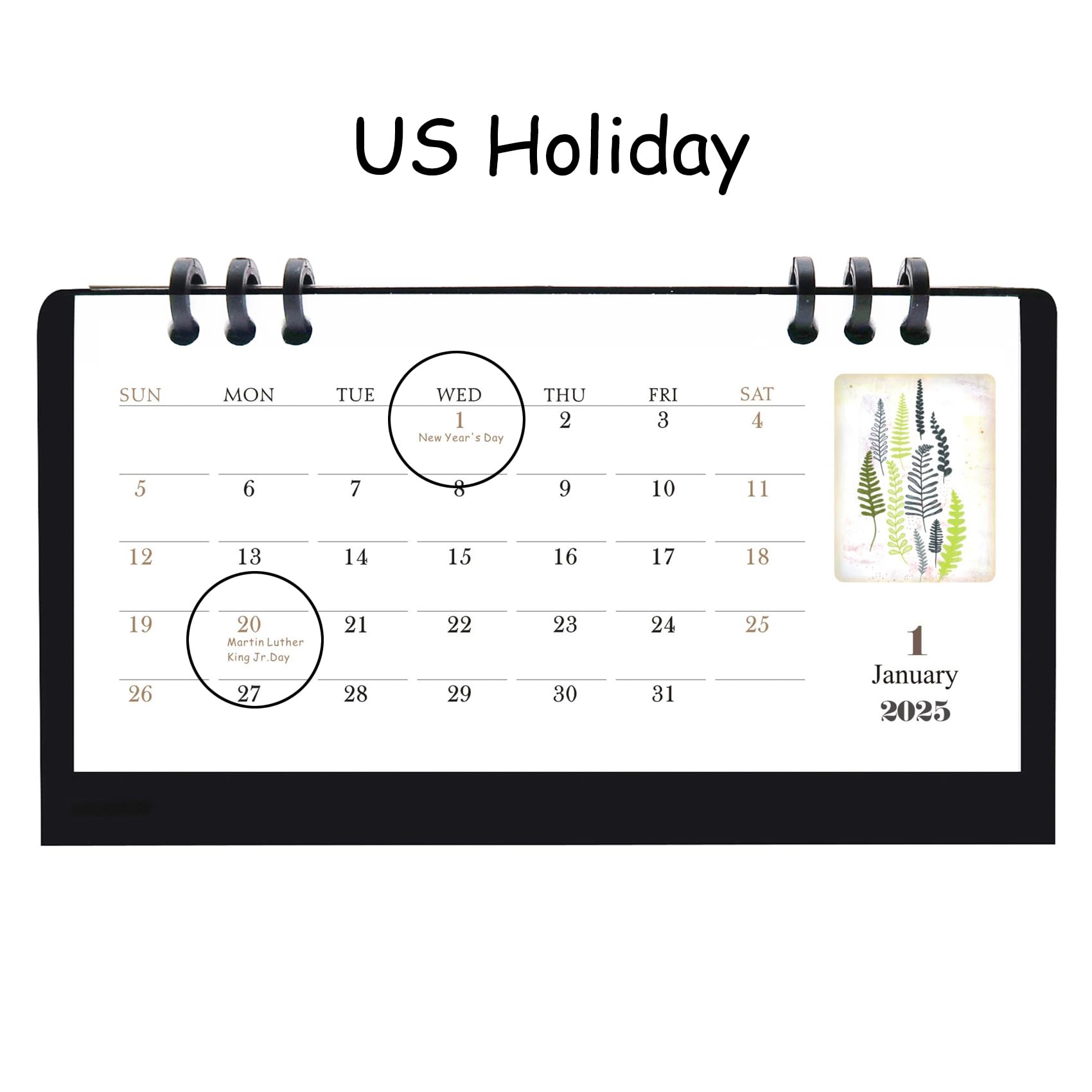 2025 Mini Desk Calendar - 6.9