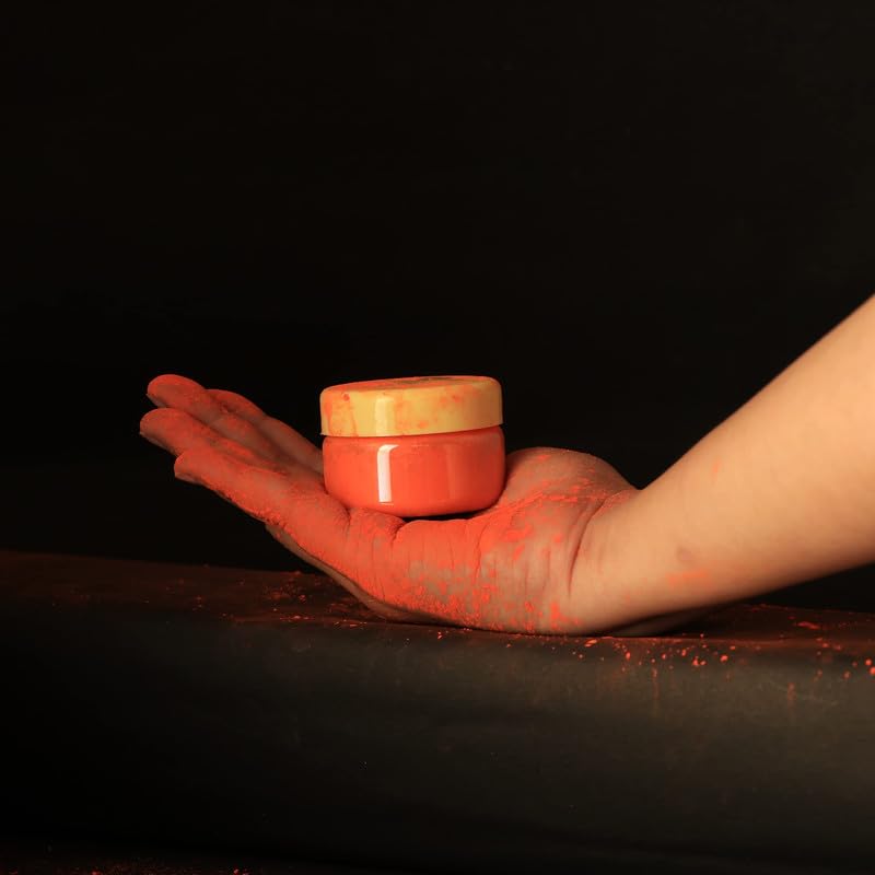 Rolimoli Hanuman Ji Sindoor Powder - Bajrangbali Orange Kumkum (100g) for Hindu Puja, Temple Worship & Spiritual Ceremonies