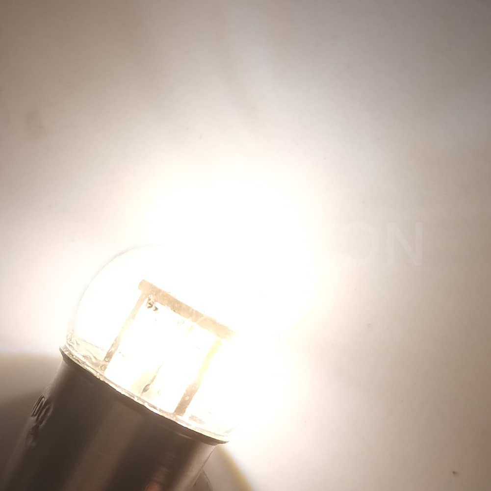Ruiandsion 1157 LED Bulb 12V Warm White - BAY15D 2057 2357 7528 3014 12SMD LED Chipsets - High Brightness Backup Reverse Brake Tail Lights for Cars, Trucks, SUVs (Pack of 10) - Perfect for Night Driving and Enhanced Safety