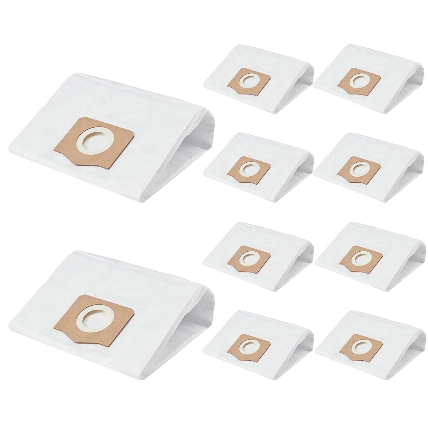 10 Pack AVG0905 High Efficiency Reusable Dust Filter Bags - Compatible with EGO Power+ 9 Gallon Wet/Dry Vacuum WDV0900 - Perfect for Home Cleaning, Workshop Dust Collection & Construction Site Debris Removal