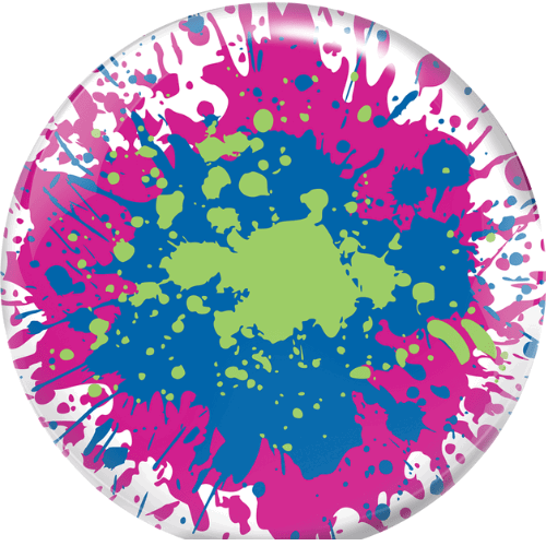 Brunswick Viz-A-Ball Paint Splatter Bowling Ball - Perfect for Casual Play, League Nights & Fun Bowling Parties