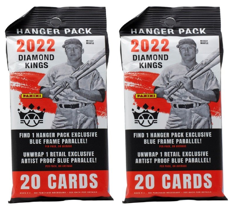 2022 Panini Diamond Kings Baseball Trading Cards - Lot of 2 Hanger Packs | MLB Collectibles, Sports Memorabilia | Perfect for Card Collectors, Fantasy Baseball Fans & Gift Giving