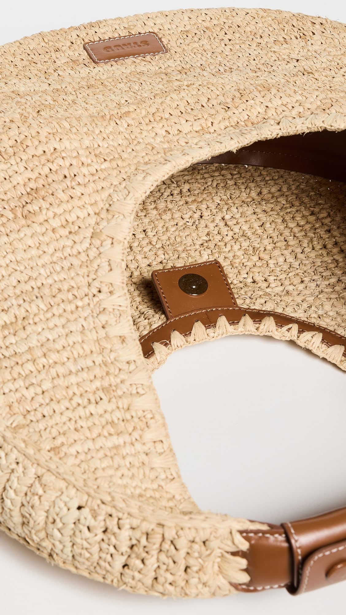STAUD Women's Large Raffia Moon Tote Bag - Stylish Straw Beach Bag for Summer, Travel, and Everyday Use | Perfect for Poolside, Shopping, and Weekend Getaways