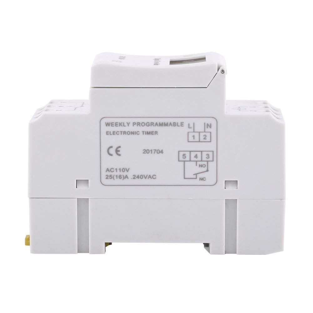 1Pc Digital Programmable Timer with LCD Display - Weekly Programmable Electronic Relay Switch, 16 ON/OFF Settings, 3000W 15A (110V) - Perfect for Home Automation, Aquariums, Grow Lights, and Electrical Appliances