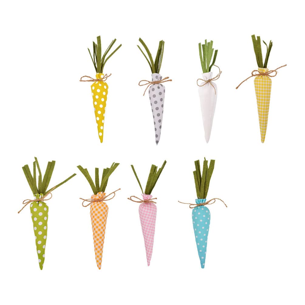 8pcs Easter Carrot Hanging Ornaments - Colorful Easter Carrot Pendants for Christmas Tree Decorations, Easter & Christmas Party Favors - Perfect for Holiday Home Decor, Gift Baskets & Seasonal Celebrations