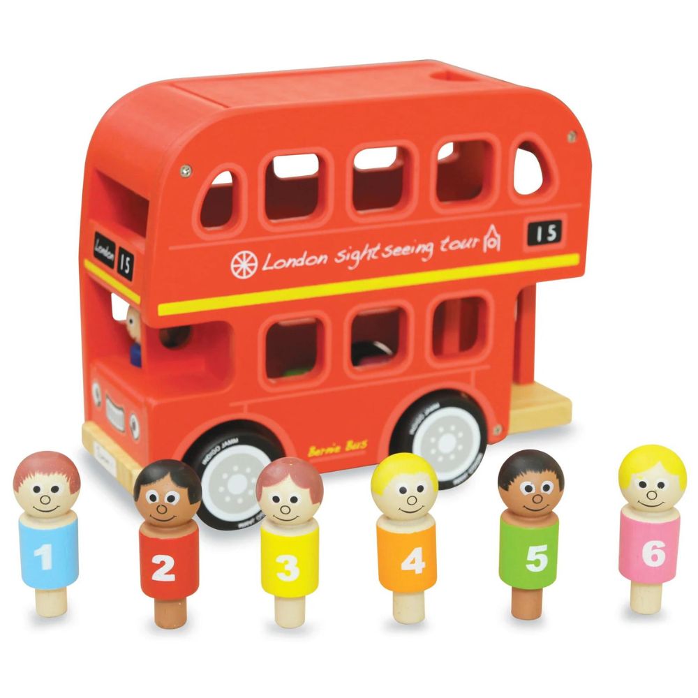 Indigo Jamm Bernie Number Bus - Fun and Educational Toy for Kids, Perfect for Counting Practice, Early Learning & Playtime Activities