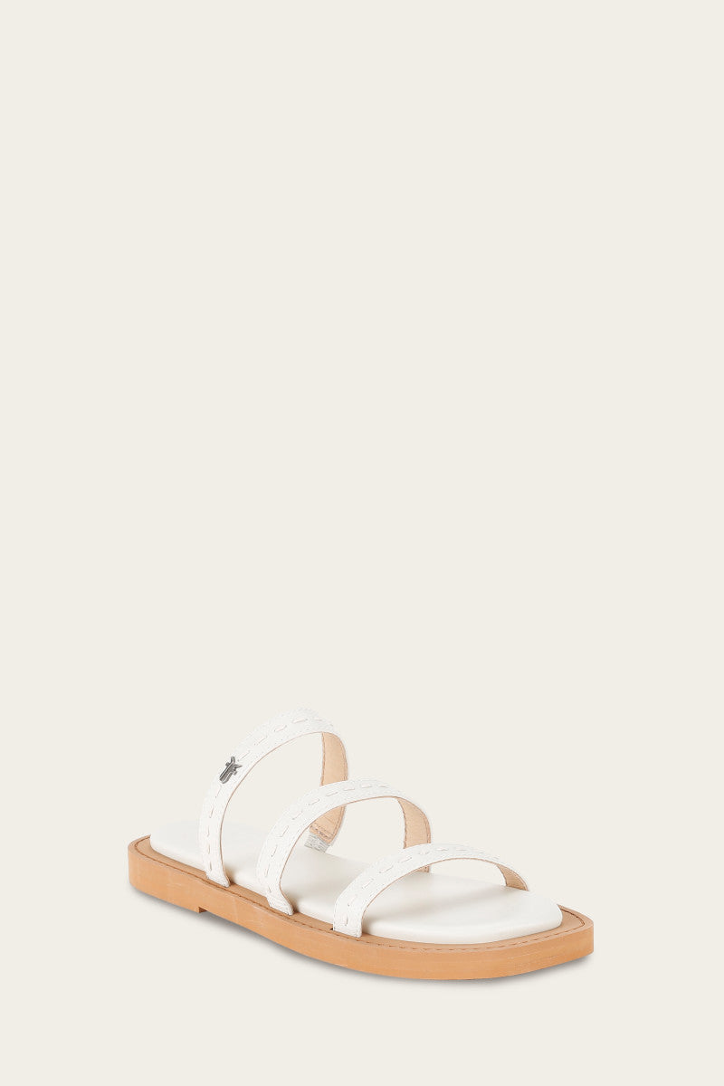 Faye Strappy Slide Sandals - Pre-Owned Women's Fashion Footwear for Casual Outings & Beach Vacations