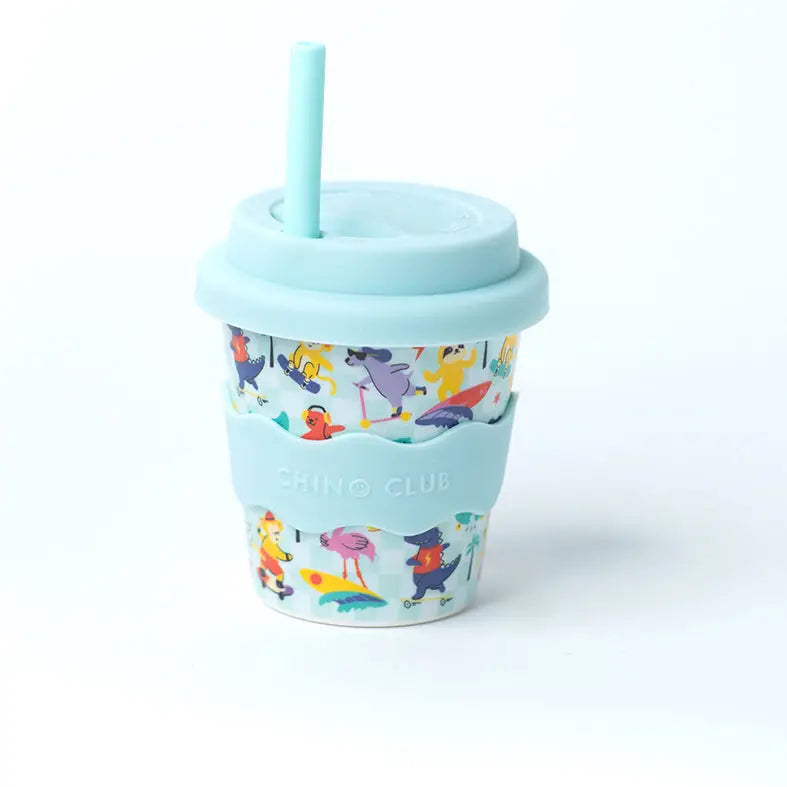 Surf N Skate Babychino Cup 120ml - Insulated Baby Coffee Cup for Toddlers - Perfect for Beach, Park & Outdoor Adventures