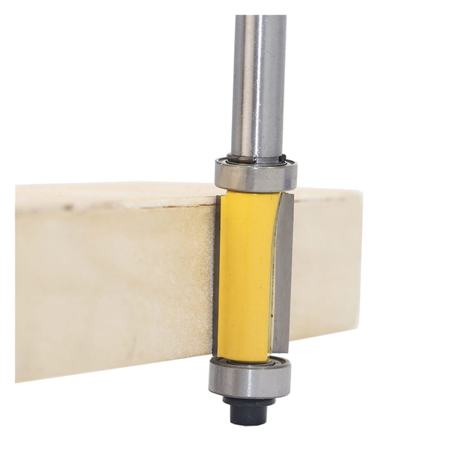 8x1/2x25 Extra Long Straight Electric Wood Milling Cutter - Double Axis Surface Milling Machine Bit for Woodworking & DIY Projects - Perfect for Cabinet Making, Furniture Crafting, and Precision Wood Cutting