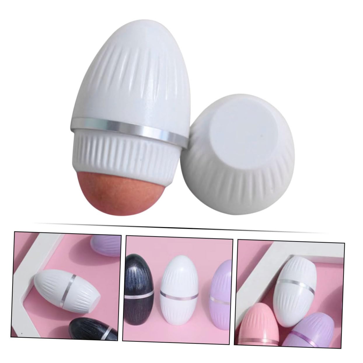 Volcanic Oil Absorbing Roller for Face - Portable Travel Facial Oil Remover Tool | Perfect for On-the-Go Skincare & Shine Control